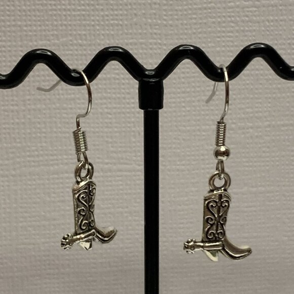 Cowboy Boot, Western Jewelry, Gift Idea, Cowboy Earrings, Western Earrings, Boot - Picture 5 of 5